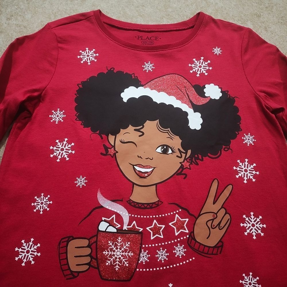 Place Red Holiday Christmas Long Sleeve T-Shirt #8